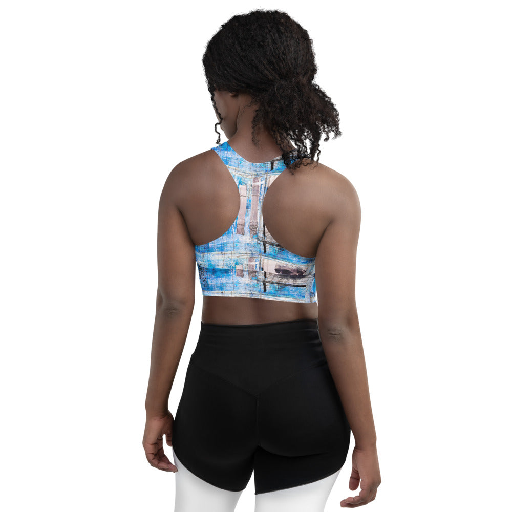 Longline Sports Bra Yoga Top - pmw – Abstract Dress