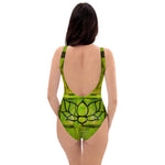 One-Piece Swimsuit with artistic abstract design - achtsamkeit (mindfulness)