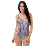 One-Piece Swimsuit with artistic abstract design - thrill
