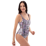 One-Piece Swimsuit with artistic abstract design - thrill