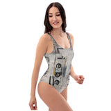 One-Piece Swimsuit with artistic abstract design - was es ist (what  it is)