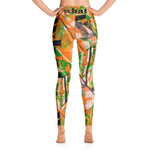 Yoga Leggings with artistic abstract design - what