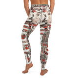 Yoga Leggings with artistic abstract design - beginning