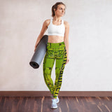 Yoga Leggings with artistic abstract design - achtsamkeit (mindfulness)