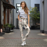 Yoga Leggings with artistic abstract design - into my arms