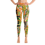 Yoga Leggings with artistic abstract design - what