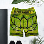 Yoga Shorts with artistic abstract design - achtsamkeit (mindfulness)