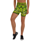 Yoga Shorts with artistic abstract design - achtsamkeit (mindfulness)